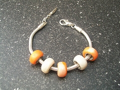 pandora bead orange